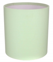Изображение товара Коробка для цветов круглая фисташковая из бумаги 145/160 без крышки