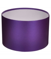 Изображение товара Коробка для цветов круглая темный фиолет из бумаги 200/130