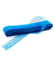 Изображение товара Лента-сетка пластиковая синяя с блеском 40мм